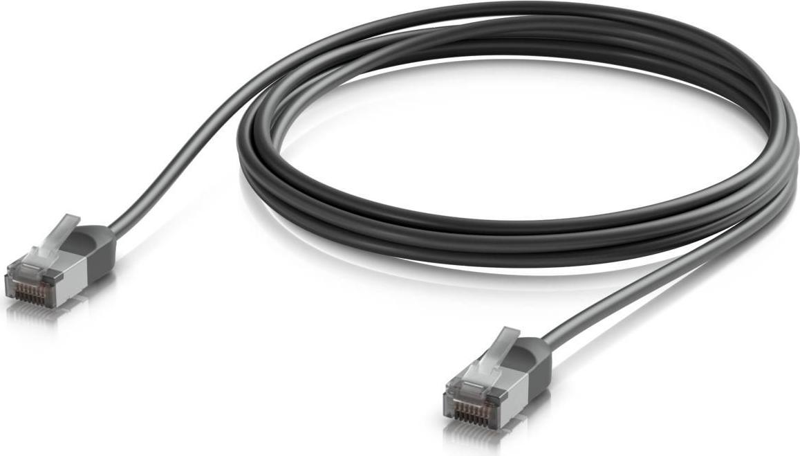 Ubiquiti Ultra-thin, rugged, shielded GbE networking (UACC-CABLE-PATCH-OUTDOOR-C6A-2M-BK)