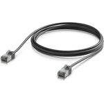 Ubiquiti Ultra-thin, rugged, shielded GbE networking (UACC-CABLE-PATCH-OUTDOOR-C6A-2M-BK)