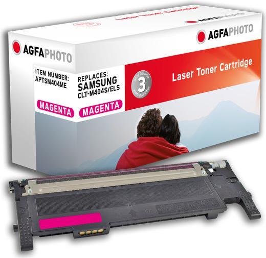 AgfaPhoto Magenta Tonerpatrone (Alternative zu: Samsung CLT-M404S) (APTSM404ME)