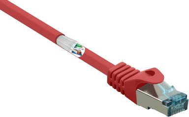 RF-5043954 RJ45 Netzwerkkabel Patchkabel CAT 6a S/FTP 2.00 m Rot Flammwidrig 1 St. (RF-5043954)