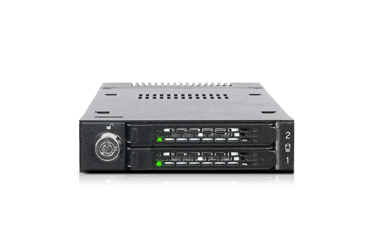 ICY Dock ToughArmor MB834M2K-B Wechselrahmen 2x M.2 NVMe U.2 Schwarz