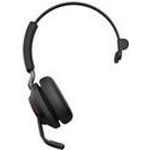 GN Jabra Jabra Evolve2 65 MS Mono - Headset - On-Ear - konvertierbar - Bluetooth - kabellos - USB-A - Geräuschisolierung - Schwarz (26599-899-999)