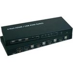 SpeaKa Professional SP-4000672 Tastatur/Video/Maus (KVM)-Switch Schwarz (SP-4000672)