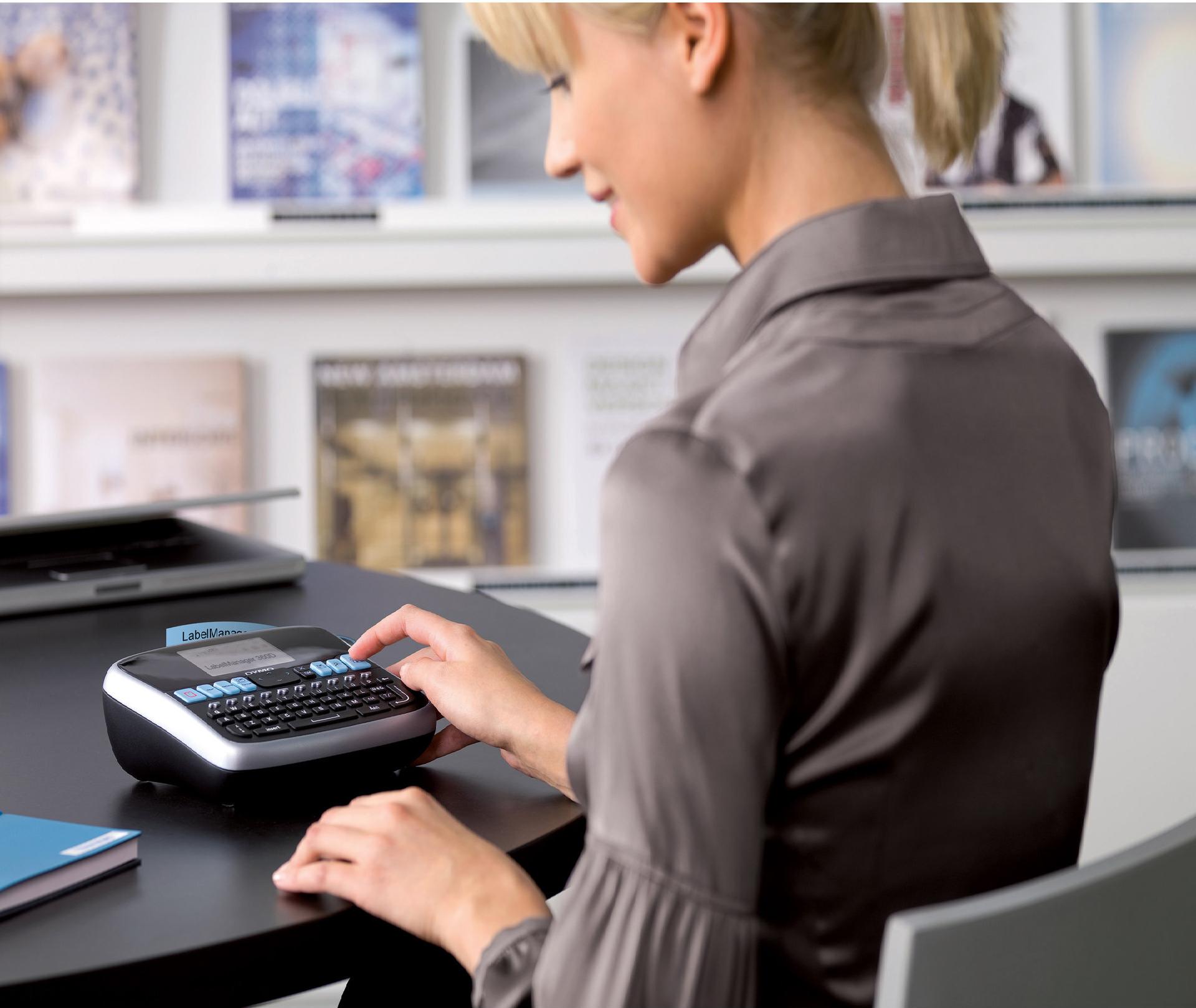 DYMO LabelManager 360D Beschriftungsgerät 6/9/12/19 mm D1 Schwarz, Silber