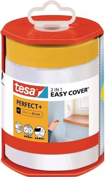 tesa Easy Cover Perfect+ 56570-00000-00 Abdeckfolie Gelb, Transparent (L x B) 33 m x 550 mm 1 St. (56570-00000-00)