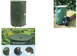 EDA Regentonne RÉCUP'O, Durchmesser: 600 mm, grün, 250 Liter Bausatz, flexibel und faltbar, UV-beständig, - 1 Stück (010982 V.CA)