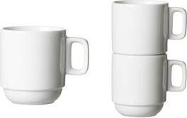 Ritzenhoff & Breker Kaffeebecher BIANCO, weiß, 245 ml aus Porzellan, spülmaschinenfest, Höhe: 90 mm, stapelbar - 6 Stück (429848)