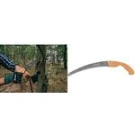 Bradas Gartensäge V-SERIES, Blattlänge: 300 mm, Holzgriff Sägeblatt aus gehärtetem Stahl SK5, Sägezähne in 3 - 1 Stück (KT-V1401/1)