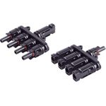 S/CONN maximum connectivity PV4 T-Adapter Set, 4/1, IP68, 1.5kV, schwarz (02-21014)