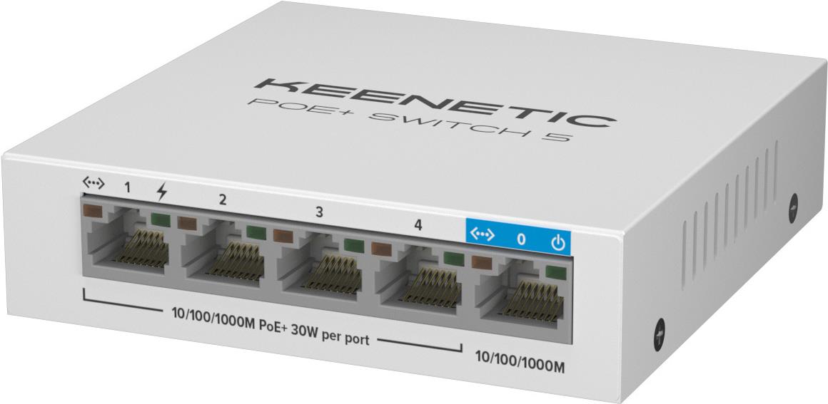 KEENETIC PoE+ Switch 5 KN-4610-01-EU PoE+ 4 Port+ 1 Uplink (KN-4610-01-EU)