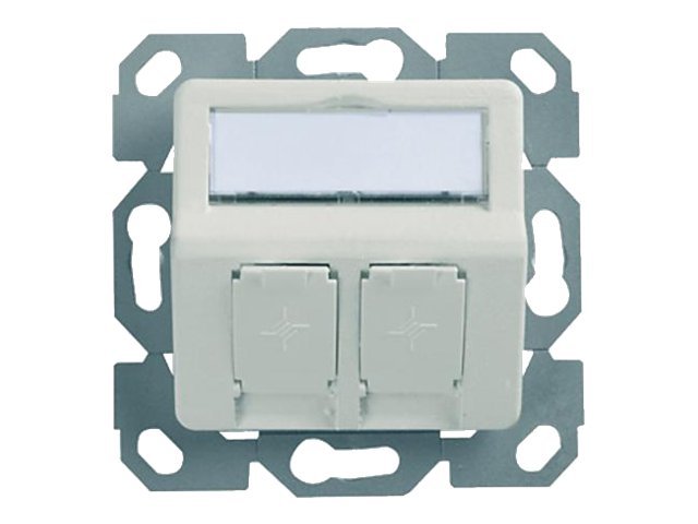 Telegärtner AMJ-S Modul-Aufnahme 2 Port 30° UP/50 Ohm Alpine White