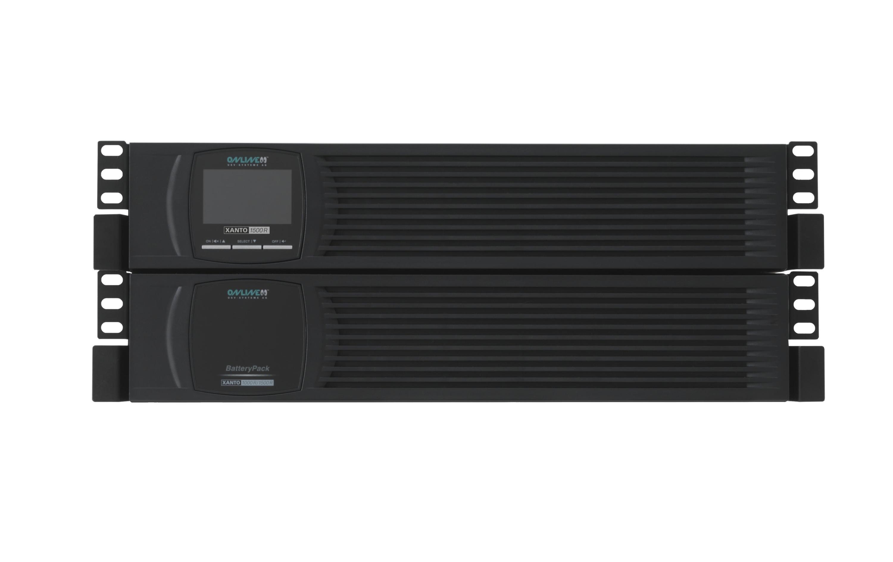 Online USV XANTO 1500R USV-System 1500 VA/1500 W Online-Doppelwandler 2U Schwarz