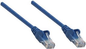Intellinet Network Patch Cable, Cat6, 5m, Blue, Copper, U/UTP, PVC, RJ45, Gold Plated Contacts, Snagless, Booted, Lifetime Warranty, Polybag (738774)