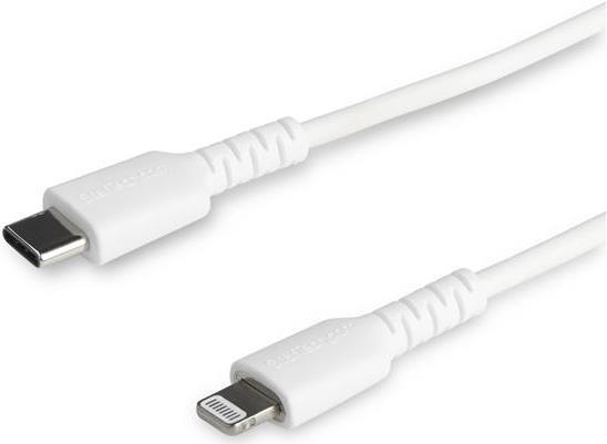 StarTech.com RUSBCLTMM1MW USB-C auf Lightning-Kabel ( 1m, Apple Mfi zertifiziert, iPhone Ladekabel, Aramidfaser) weiß (RUSBCLTMM1MW)
