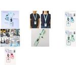 AVERY Ausweishalter mit Lanyard, pastellrosa Kartenhalter aus 100% Recycling-Kunststoff, mit Sicherheits - 1 Stück (R4828AP-1R)