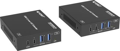 SpeaKa Professional SP-USBE-820 7+1 Port KVM-Extenderüber PC steuerbar Schwarz (SP-13472864)