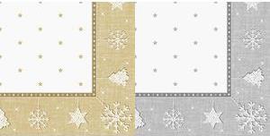 PAPSTAR Weihnachts-Motivservietten "X-Mas", silber aus Tissue, 1/4 Falz, 4-lagig, Maße: 400 x 400 mm, - 1 Stück (88325)
