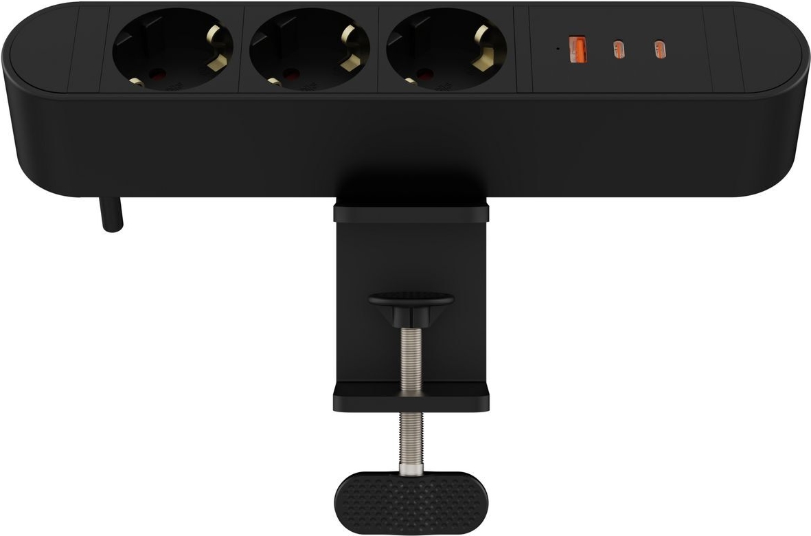 MicroConnect Multi Desktop Power Socket 3 Ways Schuko 1 x USB-A 2 - Steckdosenleiste (MC-MDPS-EU3-67W)