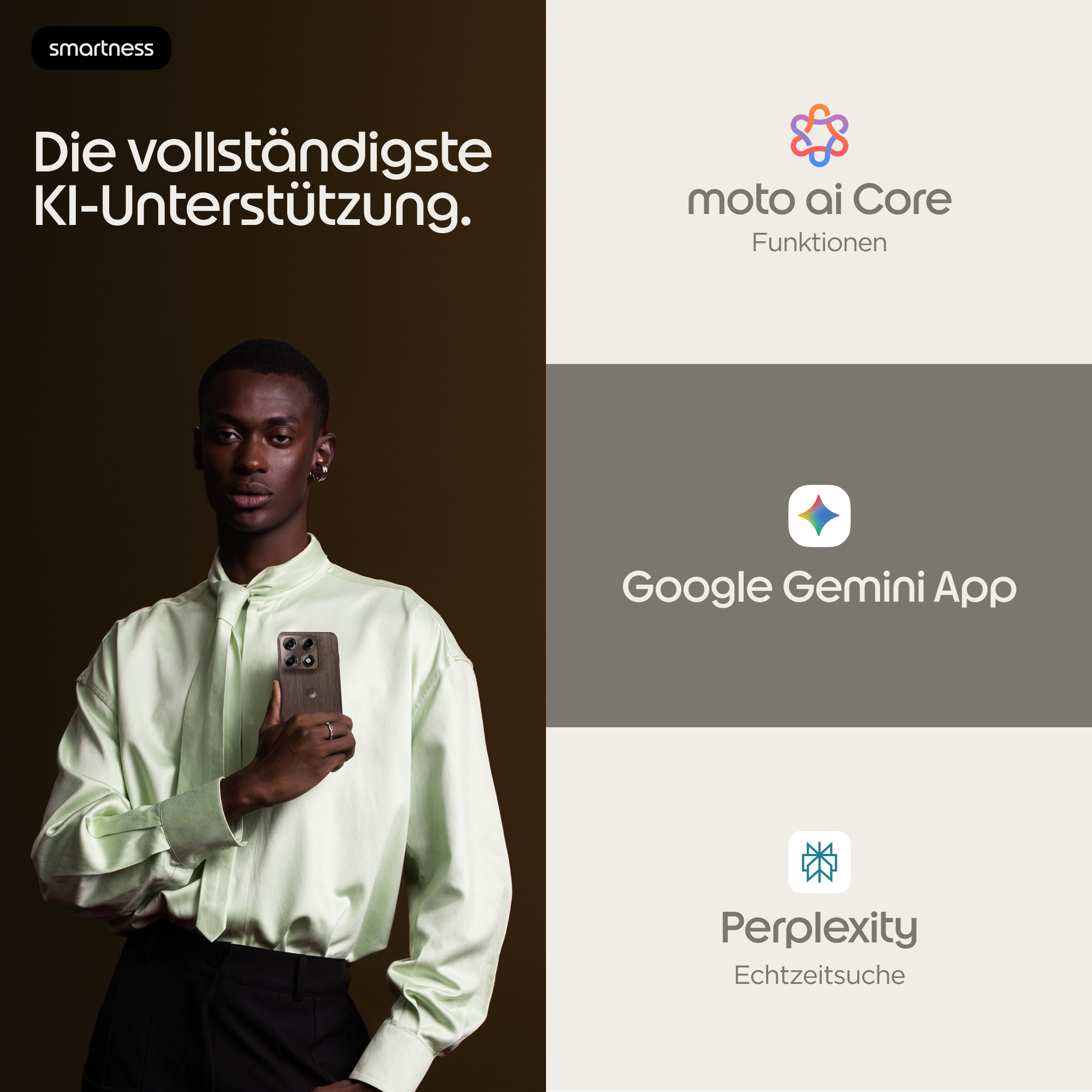 Motorola Edge 70 Pro Smartphone 6,78" AMOLED 144 Hz Android 16.0 8 GB RAM 256 GB 6500 mAh Chicory Coffee