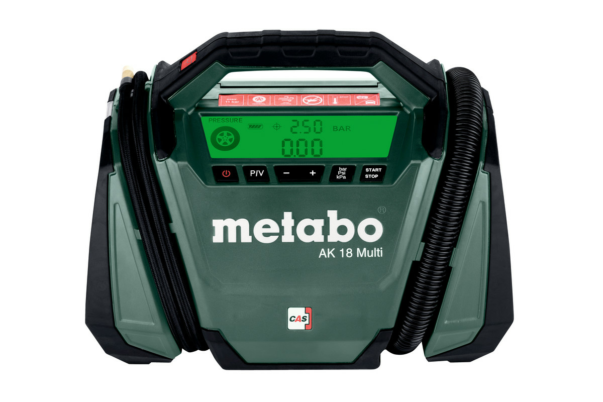 Metabo AK 18 Multi Akku-Kompressor 18 V 16 l/min 11 bar Schwarz, Grün