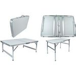BRÜDER MANNESMANN Campingtisch, zusammenklappbar bis 30 kg belastbar, beschichtete MDF-Tischplatte, - 1 Stück (M70115)