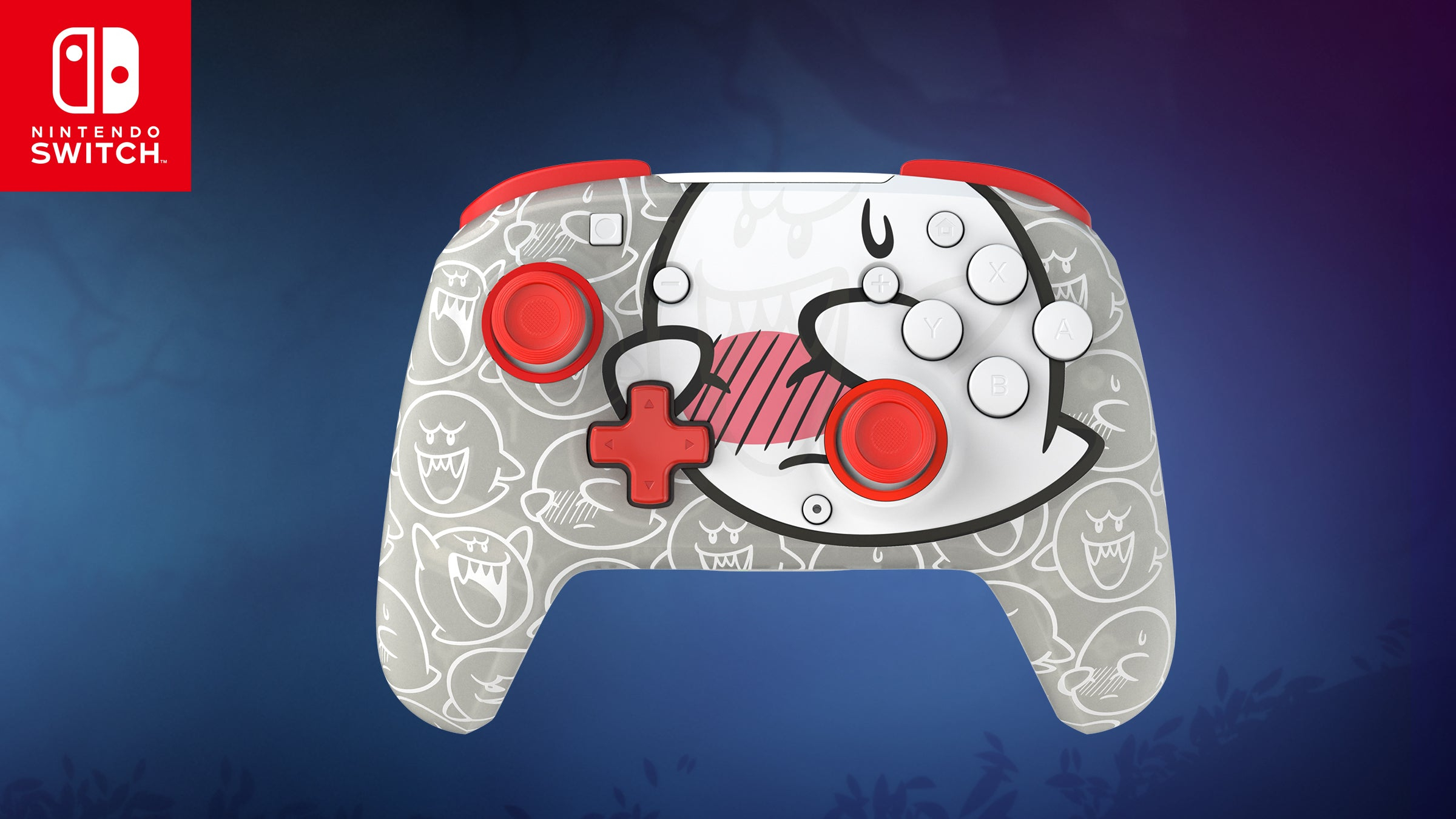 PDP Rematch Wireless BooHoo Glow Gaming-Controller Schwarz