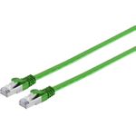 Helos ultra flache Patchkabel U/FTP CAT 6A slim, grün 3,0m Slimline, Flachband-Patchkabel, geschirmt, besonders flexibles und dünnes Kabel für besondere Einsatzzwecke, z. B. Verlegung unter Teppichböden, Laminat/Parkett oder zwischen Sockelleiste und Wand (75513-SLG)