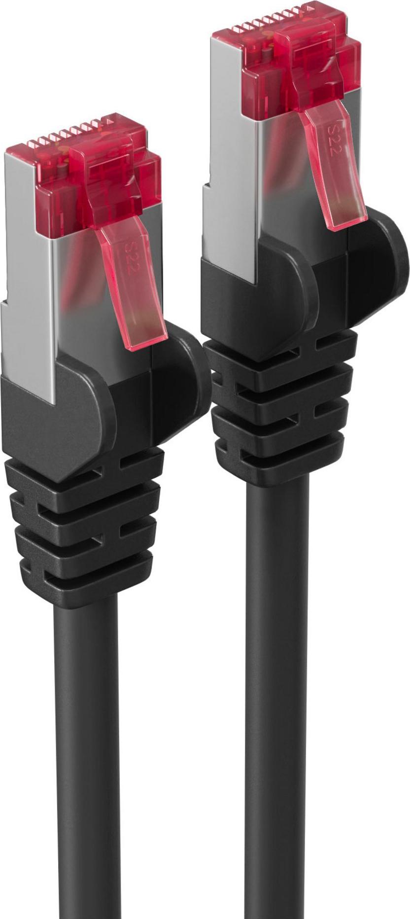 shiverpeaks ®-Patchkabel S/FTP cat. 6A, PIMF---HALOGENFREI---GHMT-ZERTIFIZIERT--- schwarz, 20m (BS75726-AS)