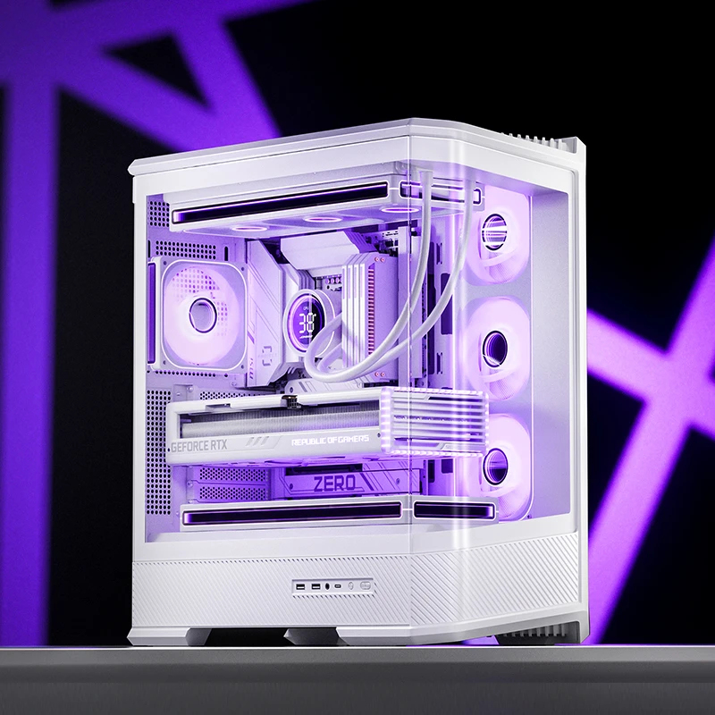 Jonsbo D400 Midi Tower ATX Tempered Glass Weiß