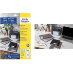 Avery 3424-10 selbstklebendes Etikett Rechteck Dauerhaft Weiß 120 Stück(e) (3424-10)