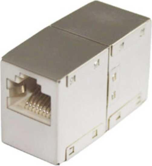 S/CONN Quality Cat. 6 Kabelverbinder Kupplung RJ45 vollmetall geschirmt (16675006MS)