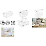 keeeper Aufbewahrungsbox "leo", 74 Liter, transparent Material: PP, Maße: (B)590 x (T)380 x (H)470 mm - 1 Stück (1100400100000)