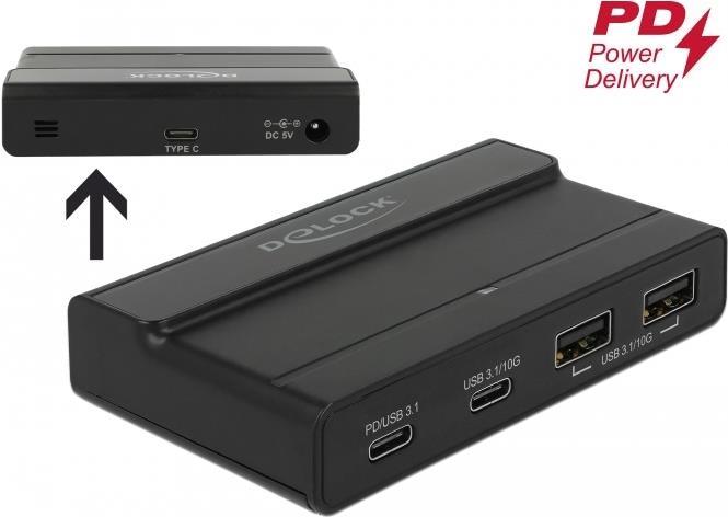 DeLock External USB 3,1 2 Port Type-A and USB Type-C with 10 Gbps (64054)