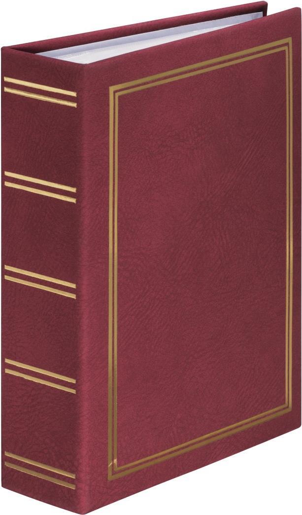 Hama London Fotoalbum Rot 100 Blätter 13 x 18 Gehäusebindung (00007173)