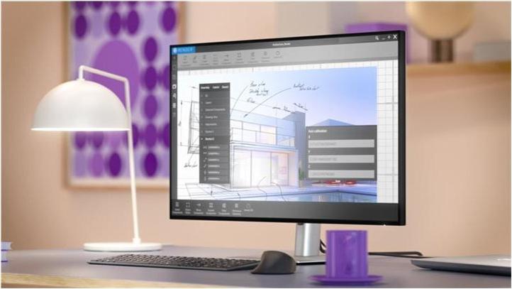Dell UltraSharp U3225QE 32" 4K IPS 120 Hz Thunderbolt Hub Monitor Schwarz, Silber