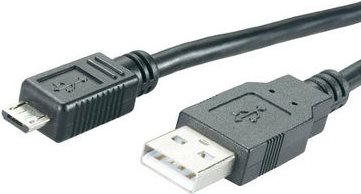 MediaRange USB-Kabel f. Smartphones (USB/MicroUSB)1.2m,black (MRCS138)