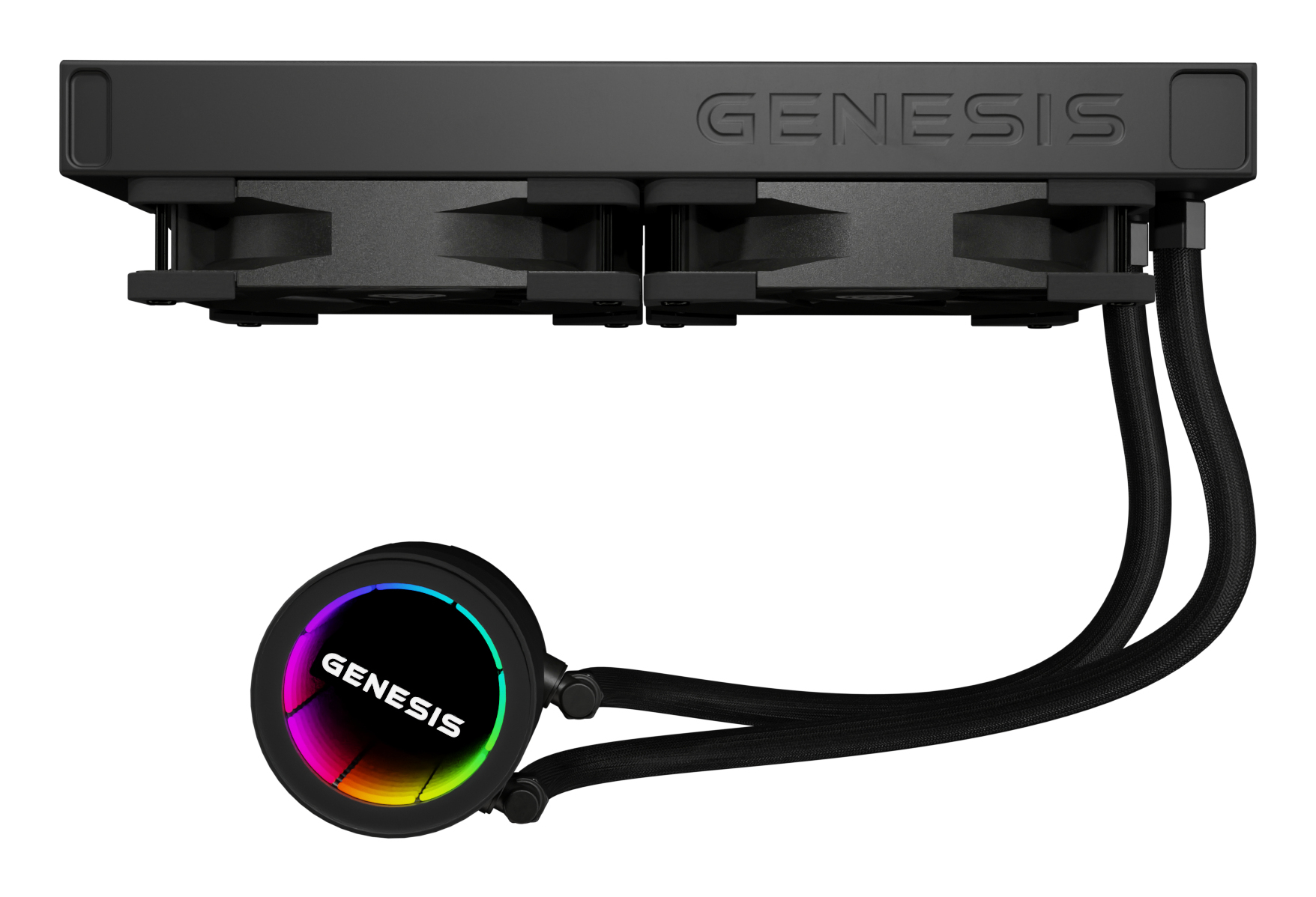 Genesis Hydria 240 ARGB Prozessor-Flüssigkeitskühlsystem Schwarz
