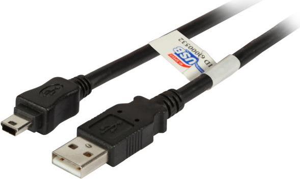 EFB-Elektronik USB2.0 Anschlusskabel A-Mini B (5polig), St.-St., 1,8m, schwarz, Premium Hersteller: EFB Elektronik (K5251SW.1,8)