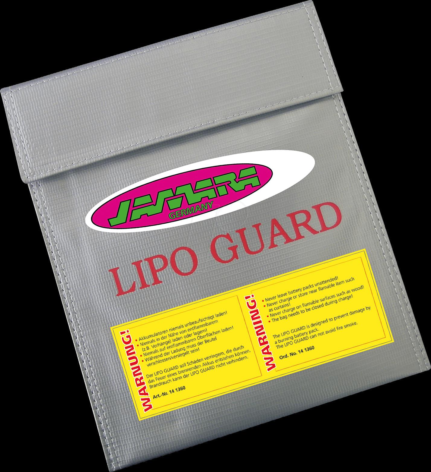 JAMARA LIPO GUARD XL - Brandschutzbeutel für Li-Polymer-Akkus (141430)