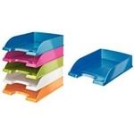 Esselte-Leitz LEITZ Briefablage Plus WOW, A4, Polystyrol, perlweiß senkrecht oder versetzt stapelbar, großer Greifausschnitt, - 1 Stück (5226-30-01)