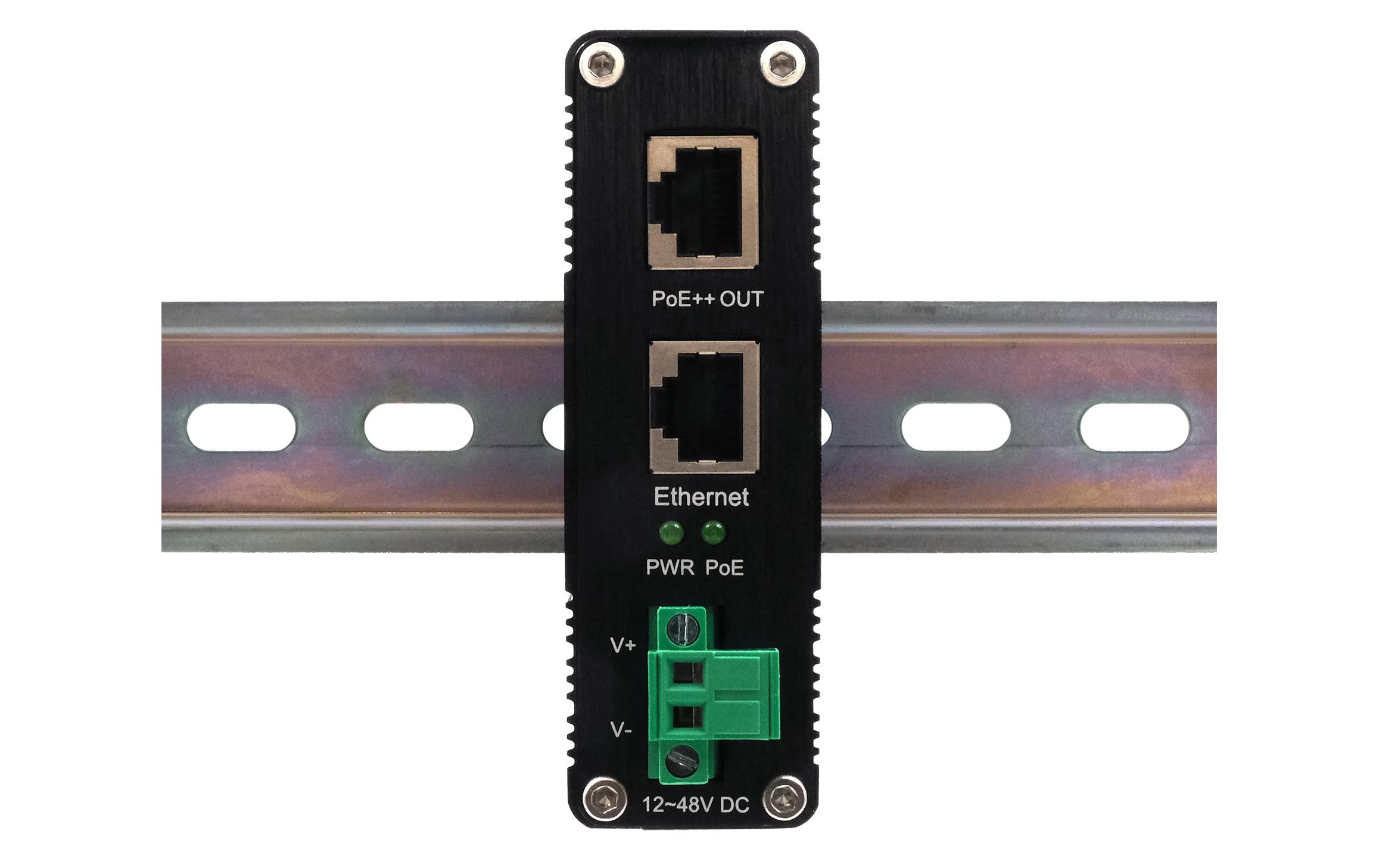 Exsys EX-60315 PoE++ Gigabit Injektor 90W Schwarz