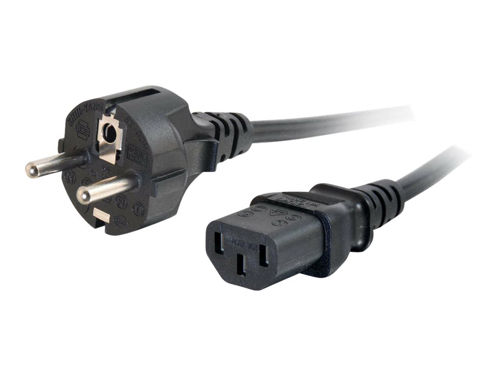 C2G Universal Netzkabel 5 m CEE 7/7 C13 Schwarz