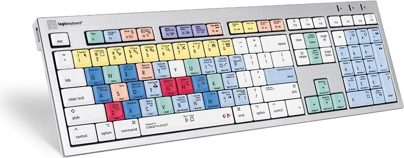 Logickeyboard ALBA Tastatur USB AERTY Französisch Silber (LKB-CBASE-CWMU-FR)