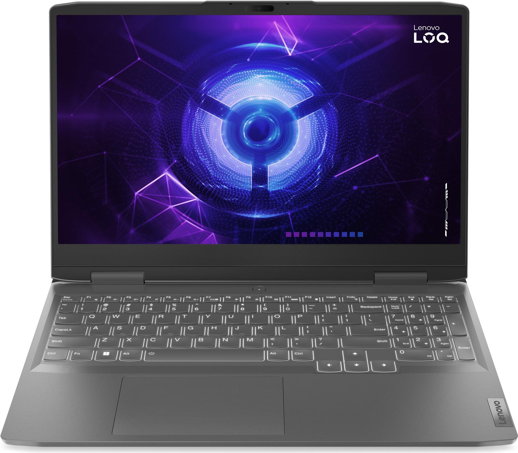 Lenovo LOQ 15IRH8 Intel® Core™ i7 i7-13620H 39,6 cm (15.6") Wide Quad HD 16 GB DDR5-SDRAM 1 TB SSD NVIDIA GeForce RTX 4060 Wi-Fi 6 (802.11ax) Windows 11 Home Grau (82XV00JMGE)