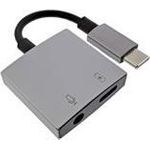 USB-C Audio Adapterkabel zu 3.5mm Buchse+ PD 30W (33054F)