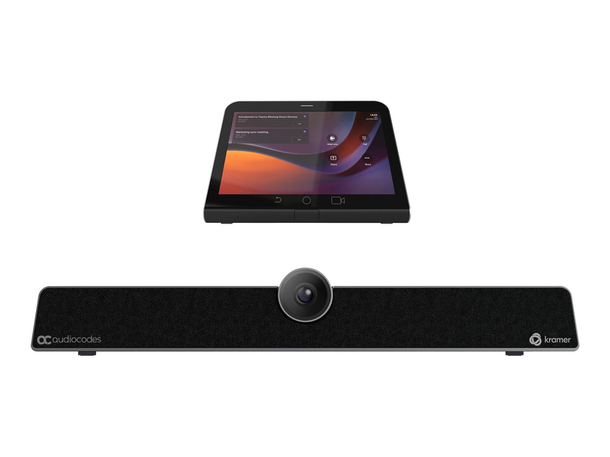 Kramer KAC-Bar-81-B10 Collaboration Bar mit Touch-Bedienfeld für Microsoft Teams Rooms, Schwarz