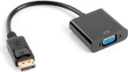 Lanberg AD-0002-BK Kabelschnittstellen-/Gender-Adapter DisplayPort VGA Schwarz (AD-0002-BK)