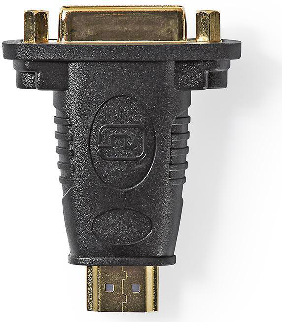 Nedis CVGB34910BK Videokabel-Adapter HDMI Typ A (Standard) DVI-D Schwarz - Edelstahl (CVGB34910BK)