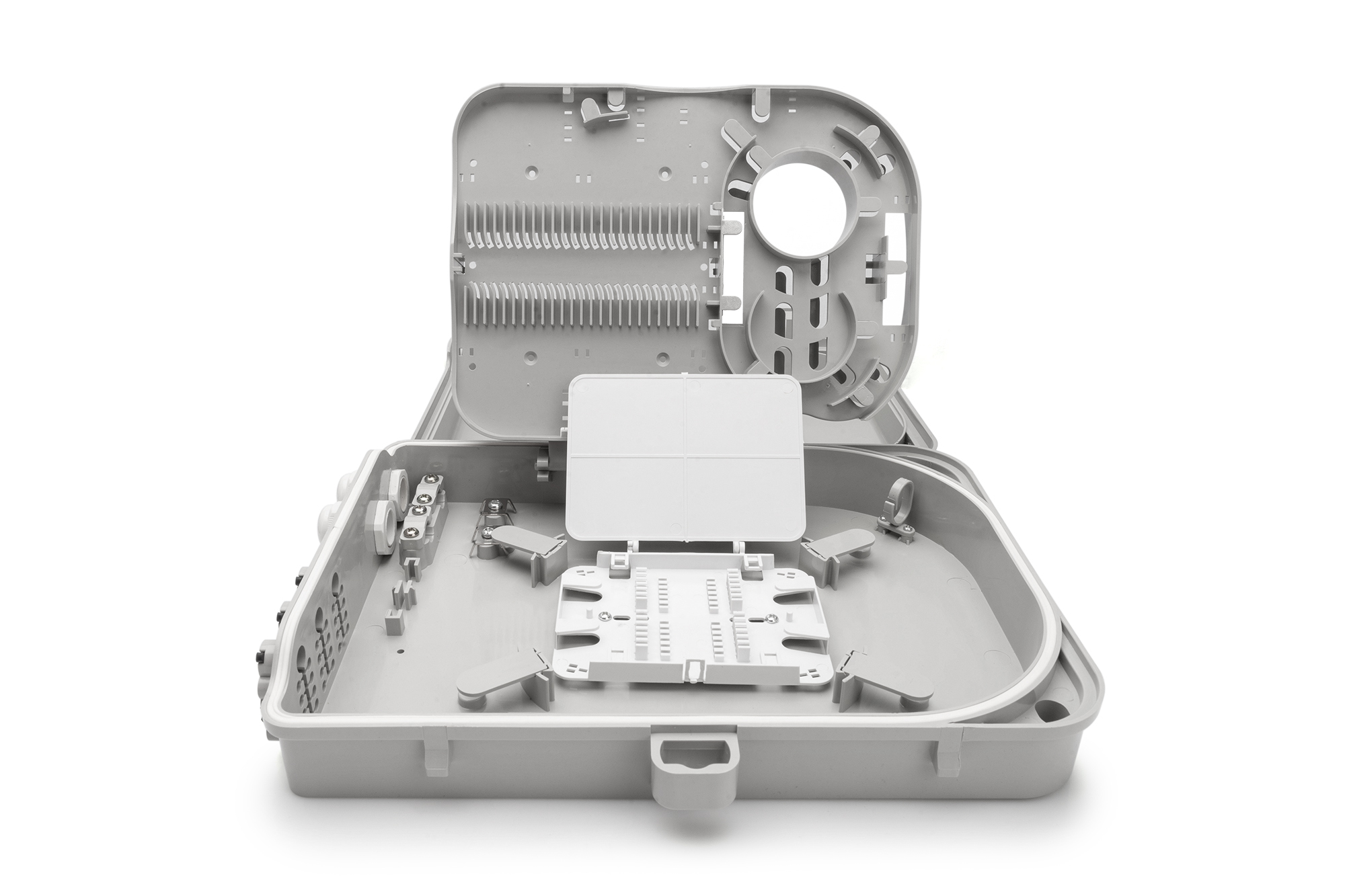 Digitus DIGITUS DN-968911 Glasfaser-Verteilerbox 24 Ports Grau