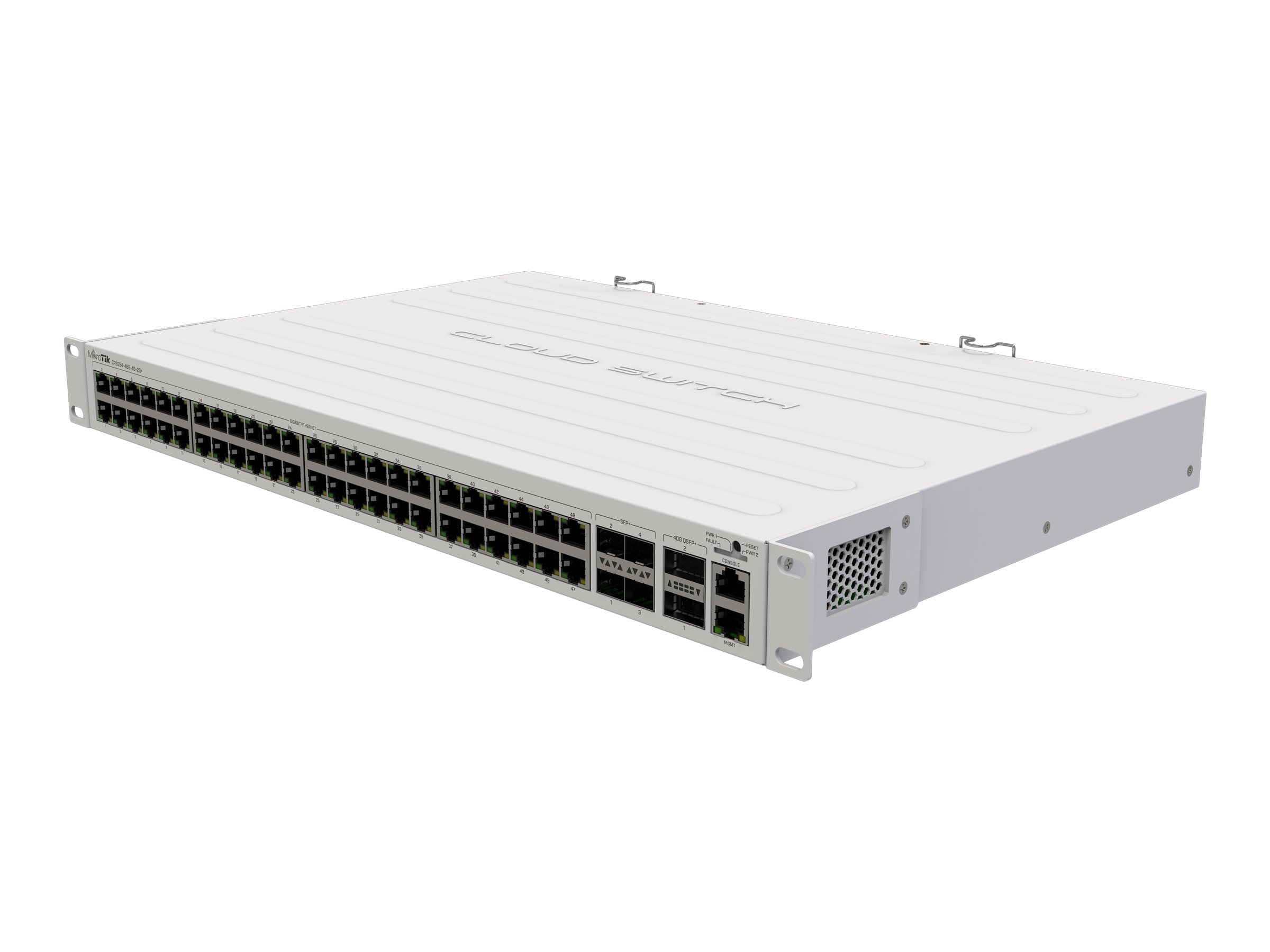 MikroTik CRS354-48G-4S+2Q+RM Managed Switch 48 x Gigabit 4 x 10G SFP+ 2 x 40G QSFP+ Grau